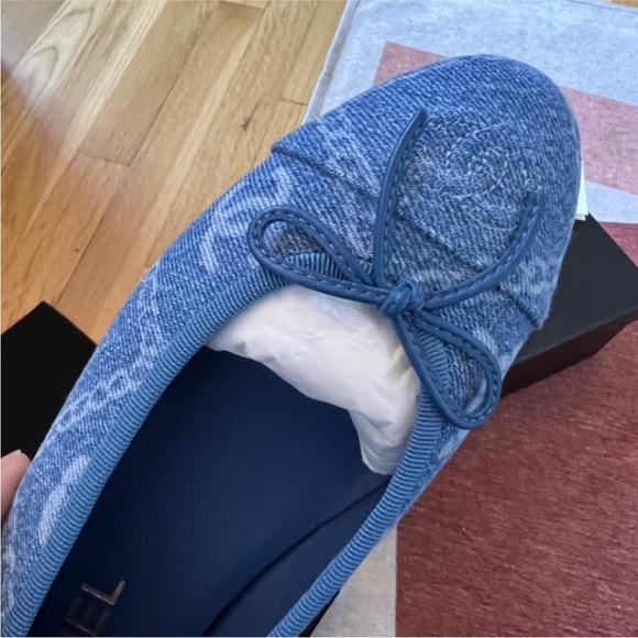 Authentic Chanel Denim Ballet Flats - Picture 2 of 3